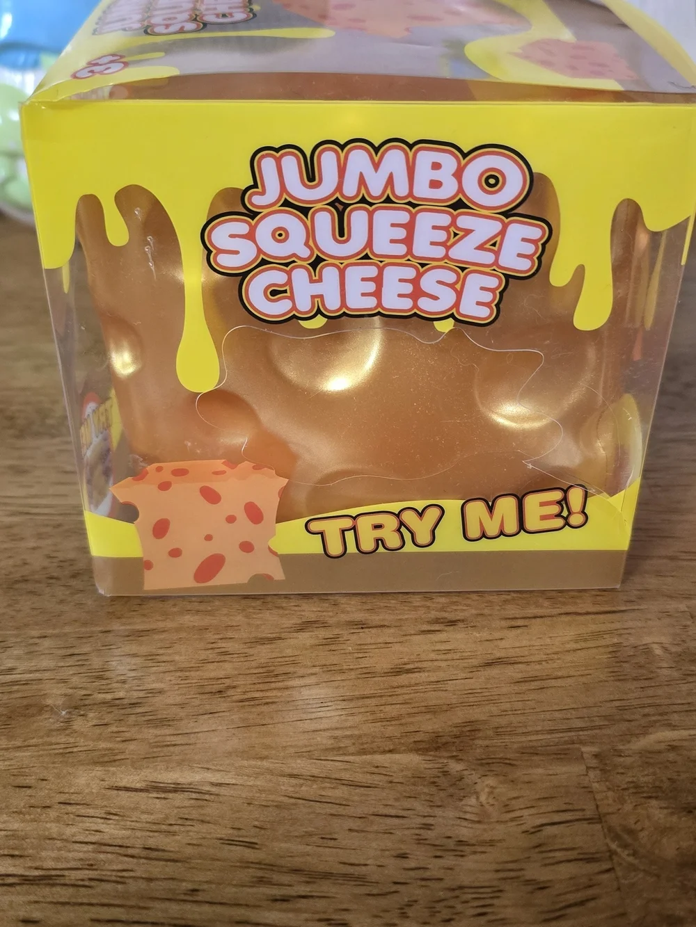 Jumbo Squeeze Cheese Toy - Golden